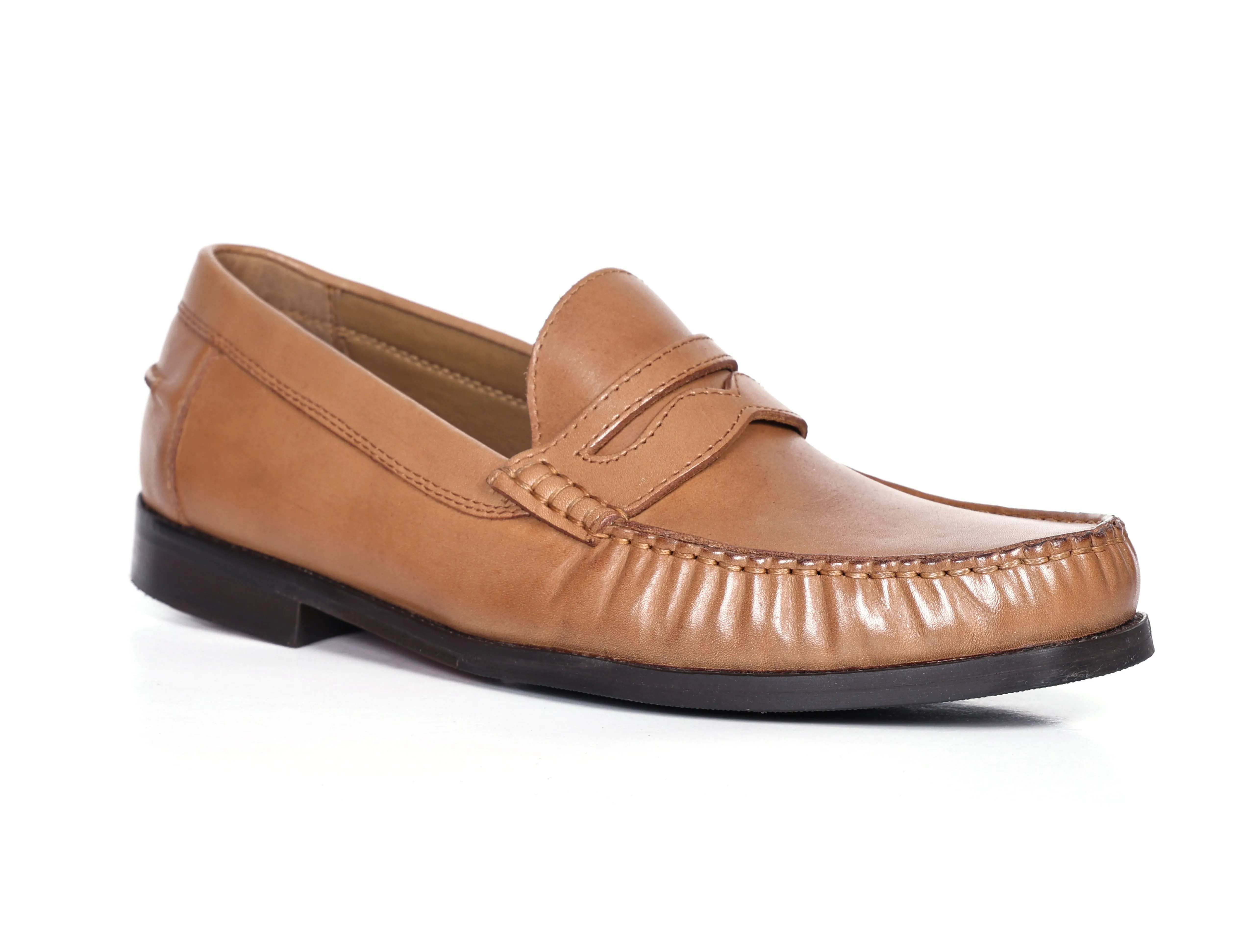 Premium Tan Leather Shoes, Art: LS-1102