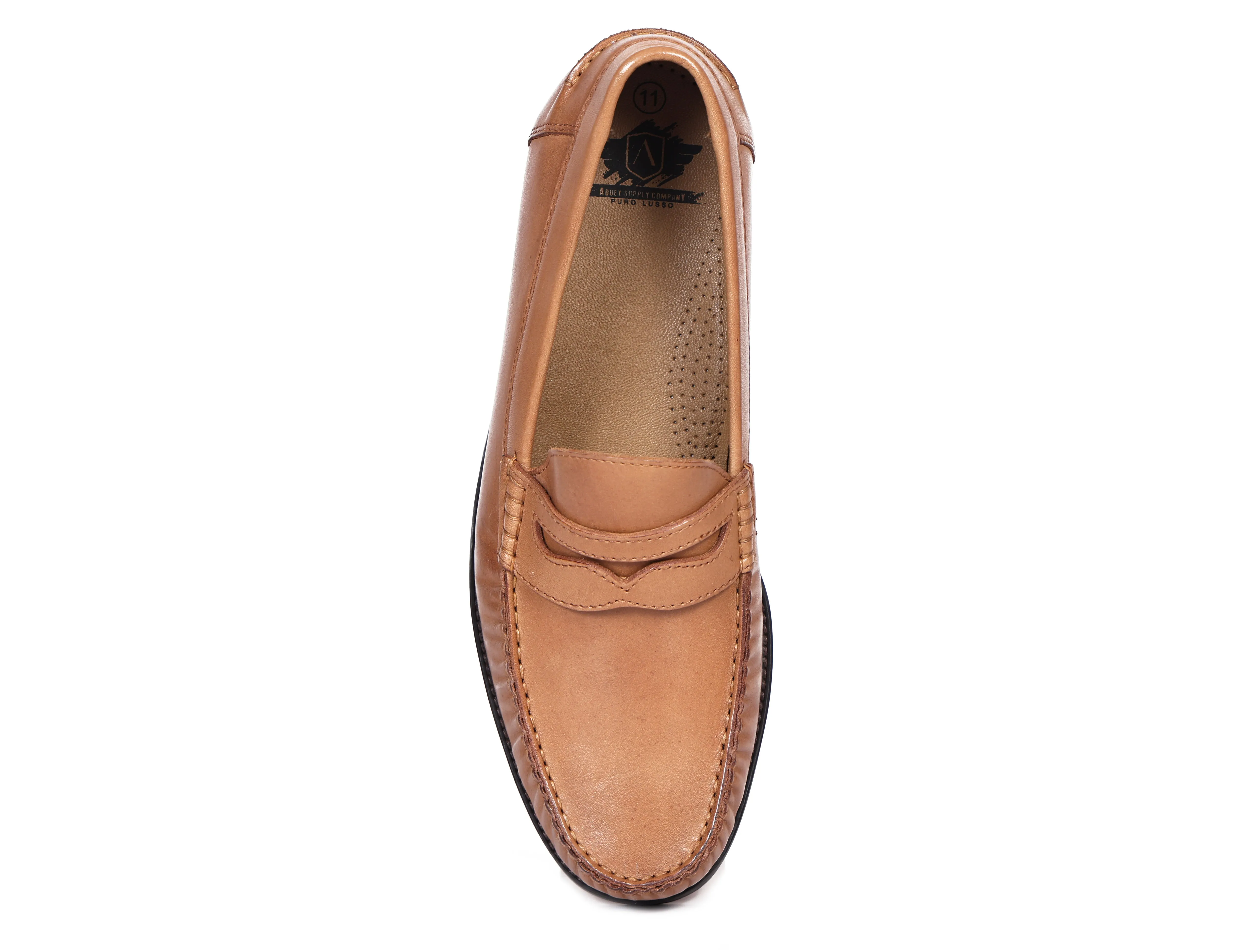 Premium Tan Leather Shoes, Art: LS-1102