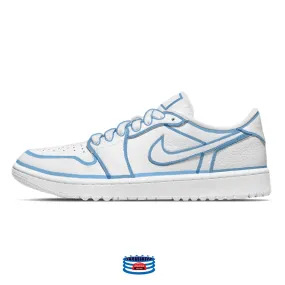 "Carolina Blue Lines" Jordan 1 Golf Shoes