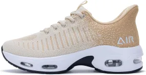 Quseek Women's Slip on Walking Shoes Comfortable Air Running Tennis Shoes Athletic Gym Workout Jogging Fashion Sneakers US 6-11