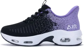 Quseek Women's Slip on Walking Shoes Comfortable Air Running Tennis Shoes Athletic Gym Workout Jogging Fashion Sneakers US 6-11