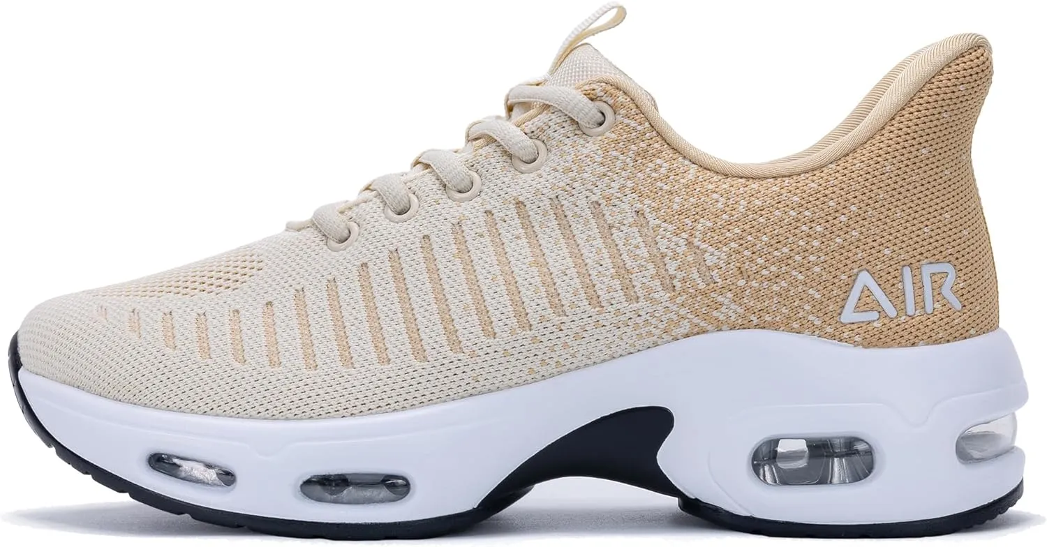 Quseek Women's Slip on Walking Shoes Comfortable Air Running Tennis Shoes Athletic Gym Workout Jogging Fashion Sneakers US 6-11