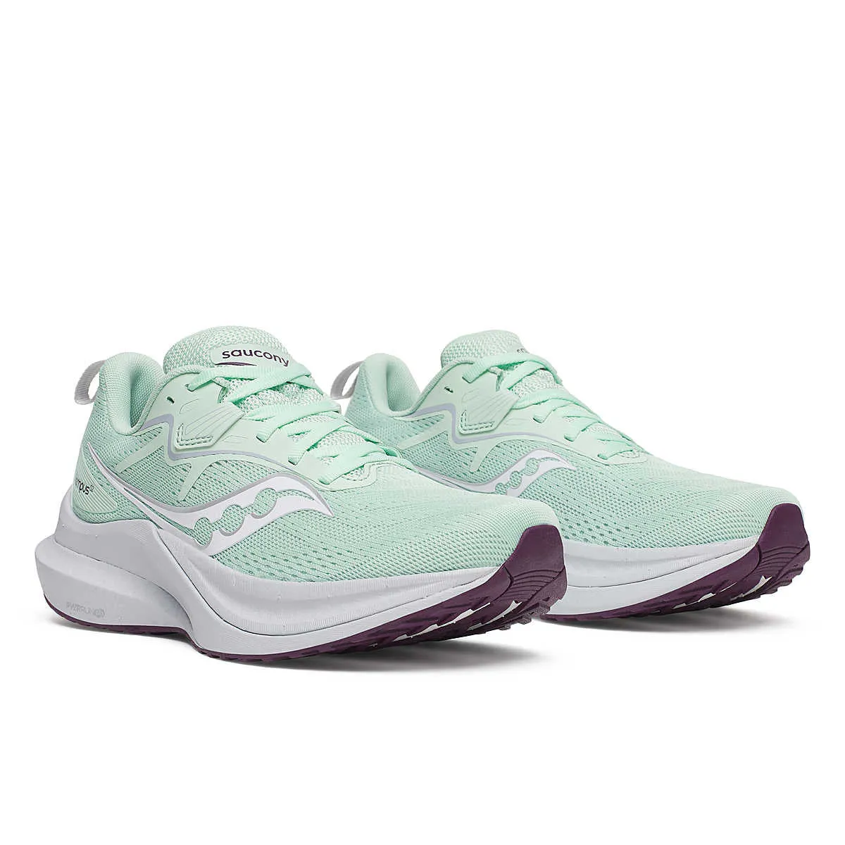 Saucony Women's Tempus 2 Running Shoes Jade / Eggplant
