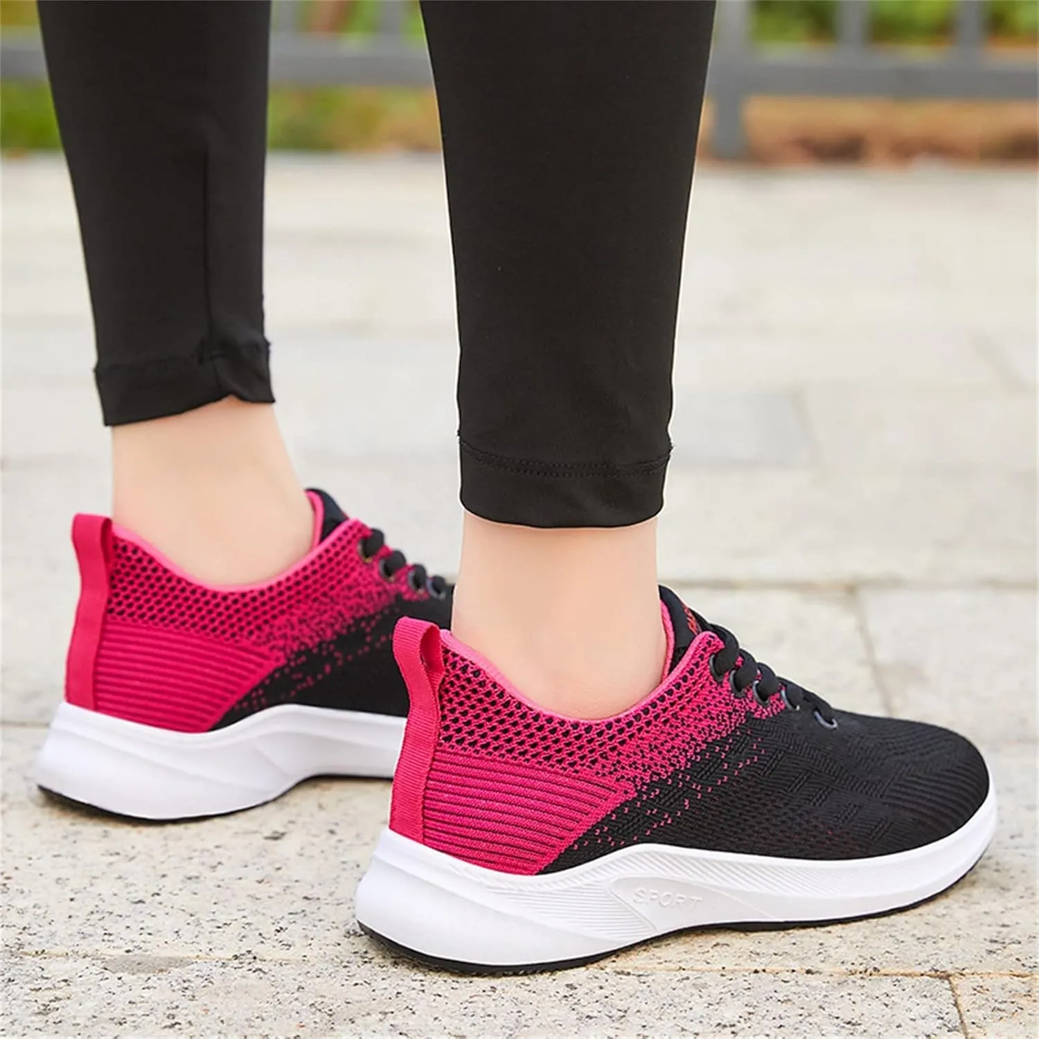 SBGMoSJ White Chunky Platform Sneakers for Women Mule Shoes for Women Slip On Heels Black Leather Nurse Shoes for Women High Top Sneakers for Women Wide Width Tennis Shoes for Women 2023