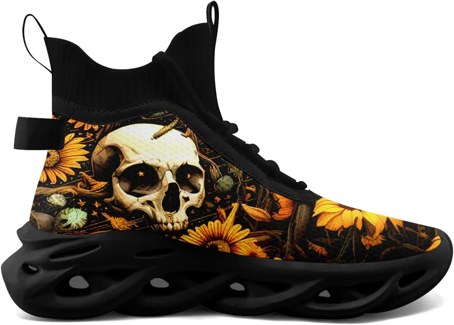 Skull Running Shoes for Men Women Fashion Sneakers Lightweight Breathable Athletic Trainer Walking Tennis Shoes