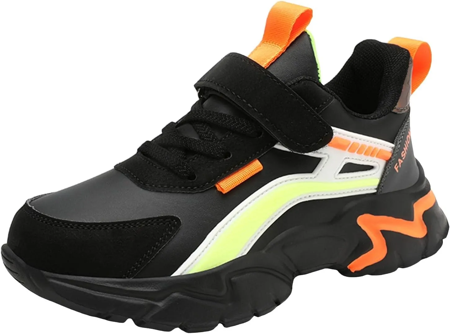 Sneakers for Girls Fashion Tennis Shoes Kids Lightweight Running Casual Comfortable Walking Shoes with Hook and Loop