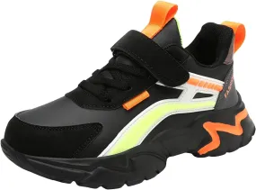 Sneakers for Girls Fashion Tennis Shoes Kids Lightweight Running Casual Comfortable Walking Shoes with Hook and Loop