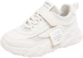 Sneakers for Girls Kids Tennis Non-Slip Athletic Running Walking Lightweight Lace Up Shoes Breathable Sport Outdoor Casual