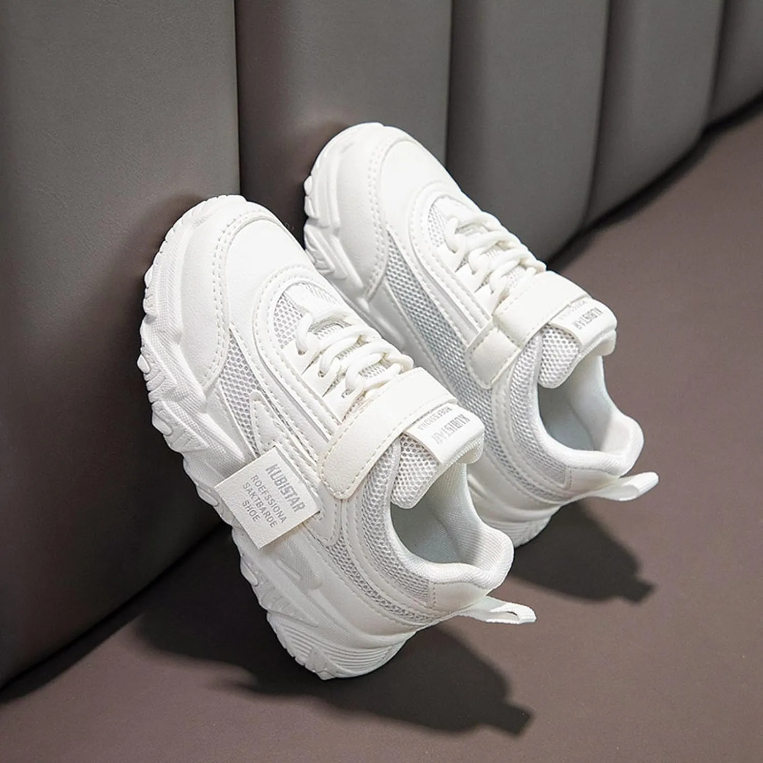 Sneakers for Girls Kids Tennis Non-Slip Athletic Running Walking Lightweight Lace Up Shoes Breathable Sport Outdoor Casual