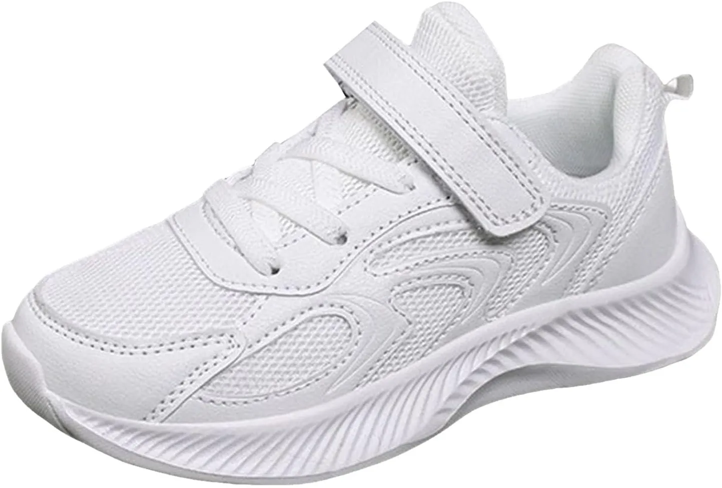 Sneakers for Girls Tennis Non Slip Kids Athletic Running Walking Shoes Breathable Lightweight Lace Up Sport Sneakers