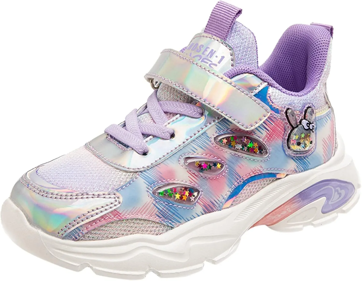 Sneakers for Women Breathable Tennis Shoes with Hook and Loop Lightweight Sports Kids Sneakers for Running and Walking