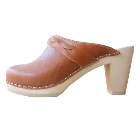 Stockholm Clog With Braid - Tan