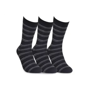 Striped Sock 3-pack Black / White / Grey