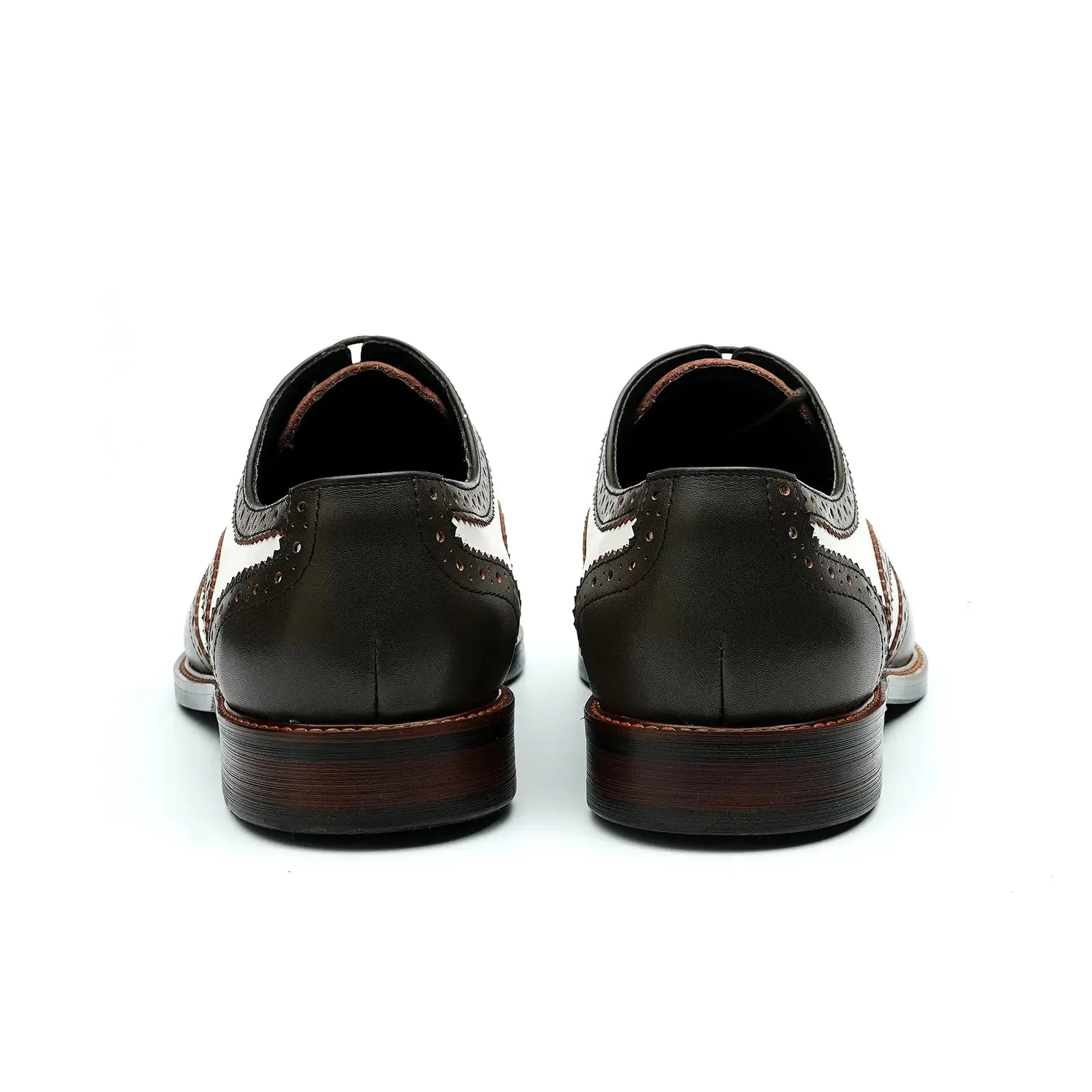 Two-tone oxford shoes for men