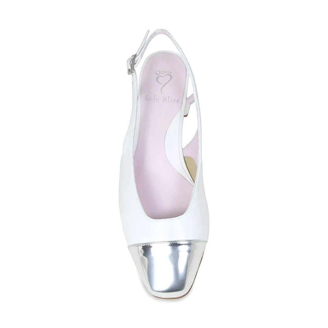 Venus: White & Silver Leather