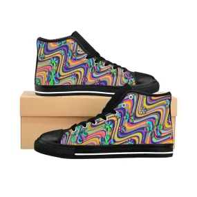 Wavy Daisy High-top Sneakers
