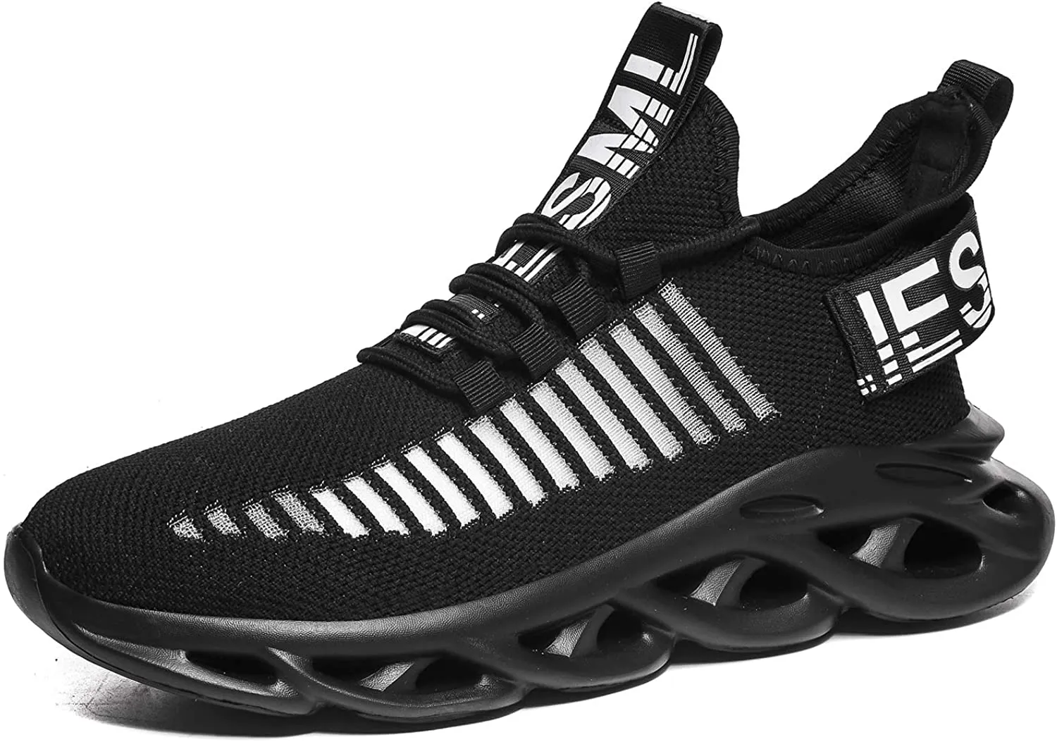 White Men's Running Shoes Breathable Mesh Sneakers