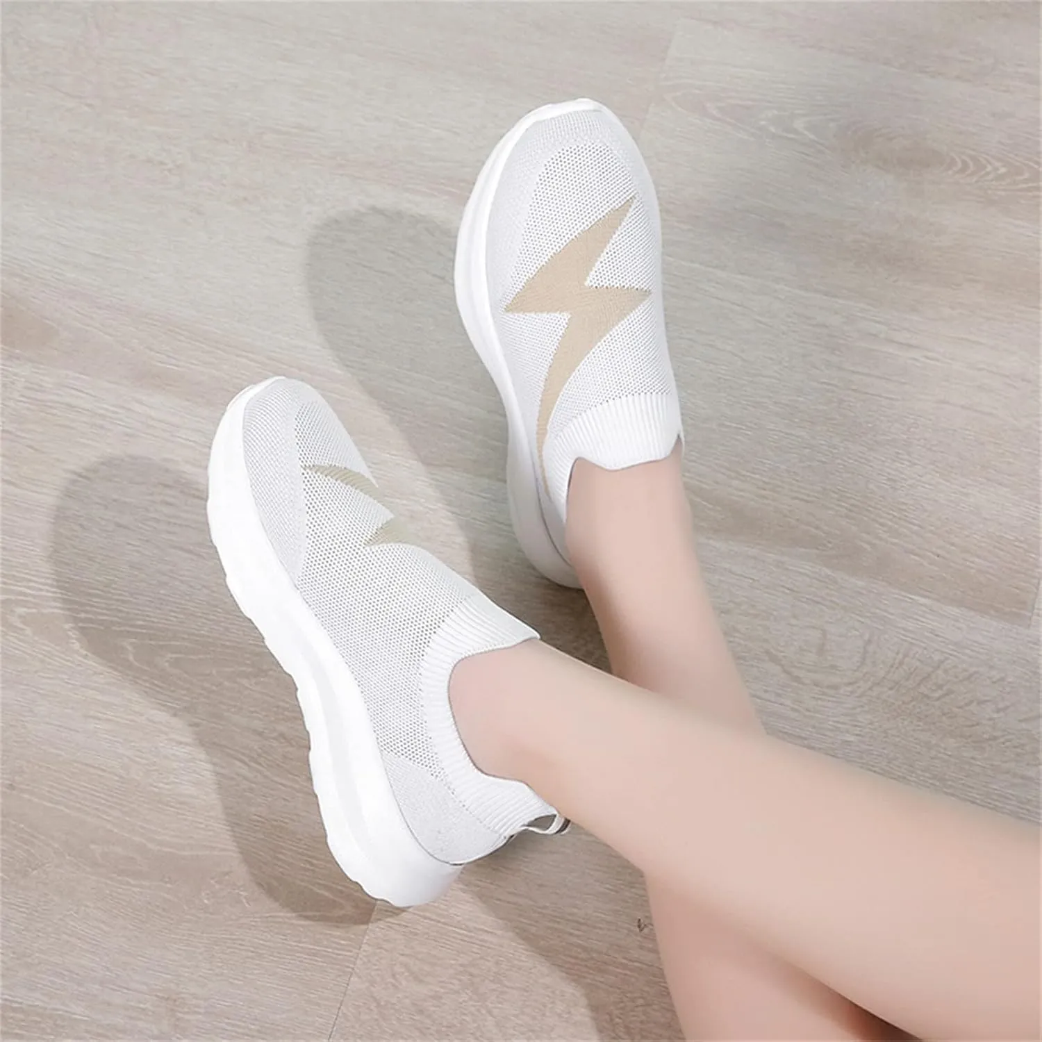 Women Casual Slip On Shoes Comfortable Walking Sneakers Lightweight Canvas Flats Non Slip Breathable Loafers