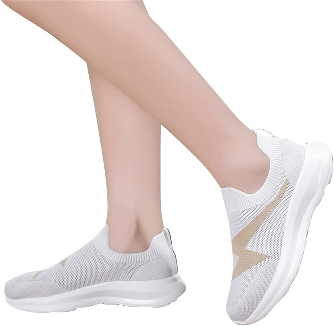 Women Casual Slip On Shoes Comfortable Walking Sneakers Lightweight Canvas Flats Non Slip Breathable Loafers
