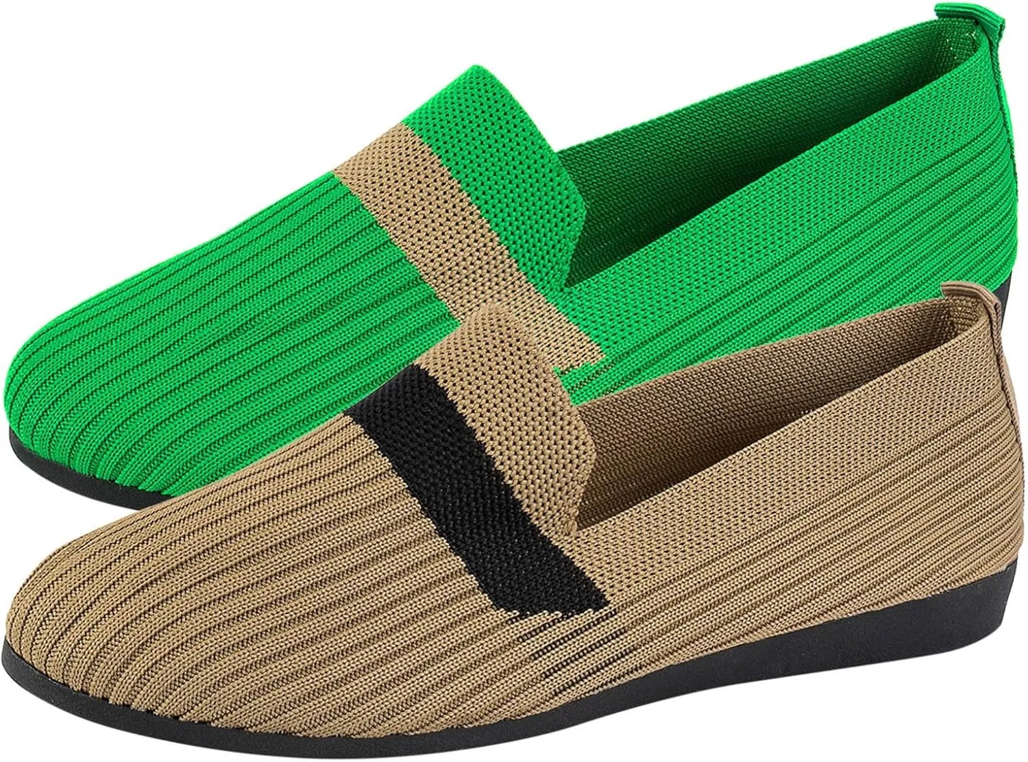 Women's Flats Walking Shoes Comfy Mesh Round Toe Ballet Flats Breathable Dress Shoe Non Slip Classical Shoes for Work