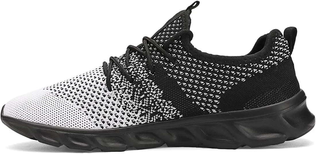 WYGRQBN Mens Tennis Gym Shoes Running Lightweight Breathable Shoes Casual Sneakers