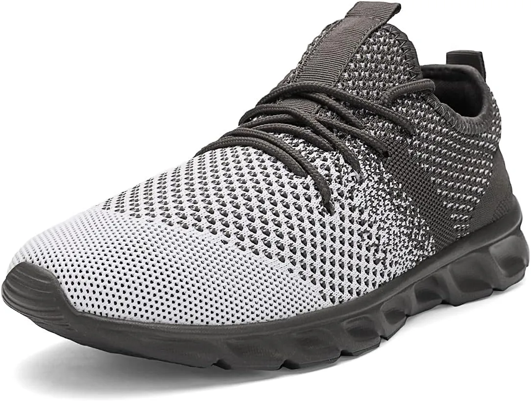 WYGRQBN Mens Tennis Gym Shoes Running Lightweight Breathable Shoes Casual Sneakers