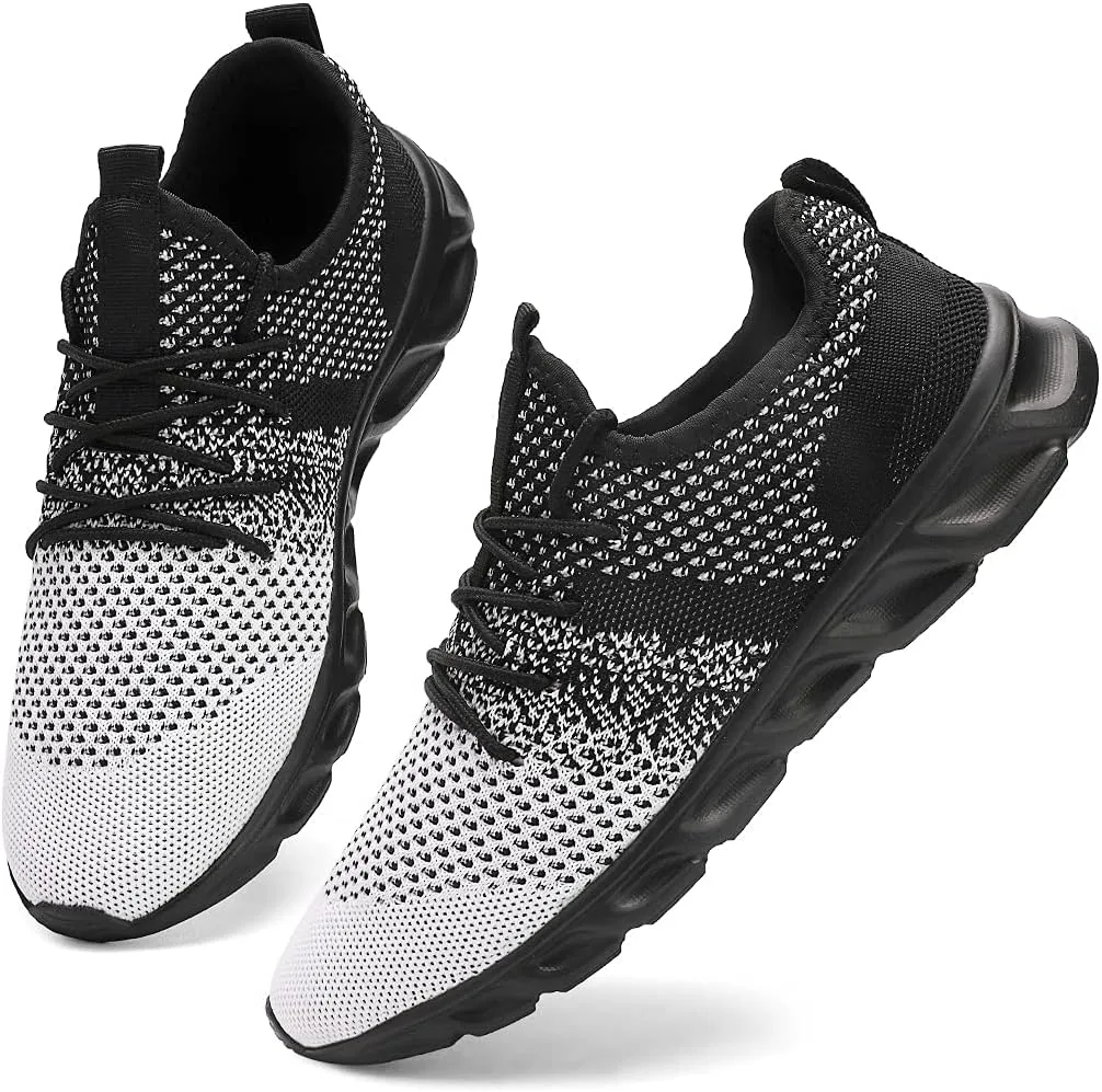 WYGRQBN Mens Tennis Gym Shoes Running Lightweight Breathable Shoes Casual Sneakers