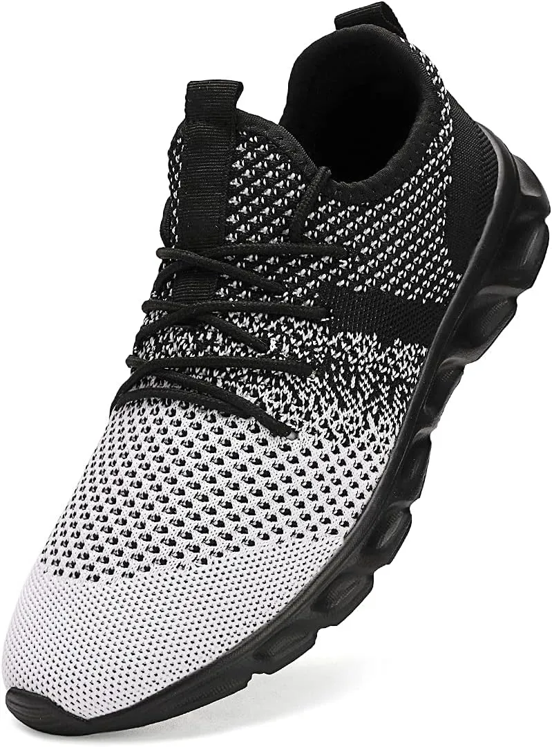 WYGRQBN Mens Tennis Gym Shoes Running Lightweight Breathable Shoes Casual Sneakers