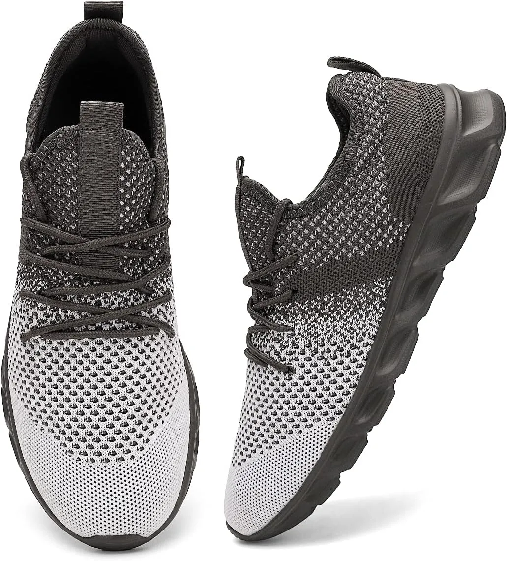WYGRQBN Mens Tennis Gym Shoes Running Lightweight Breathable Shoes Casual Sneakers