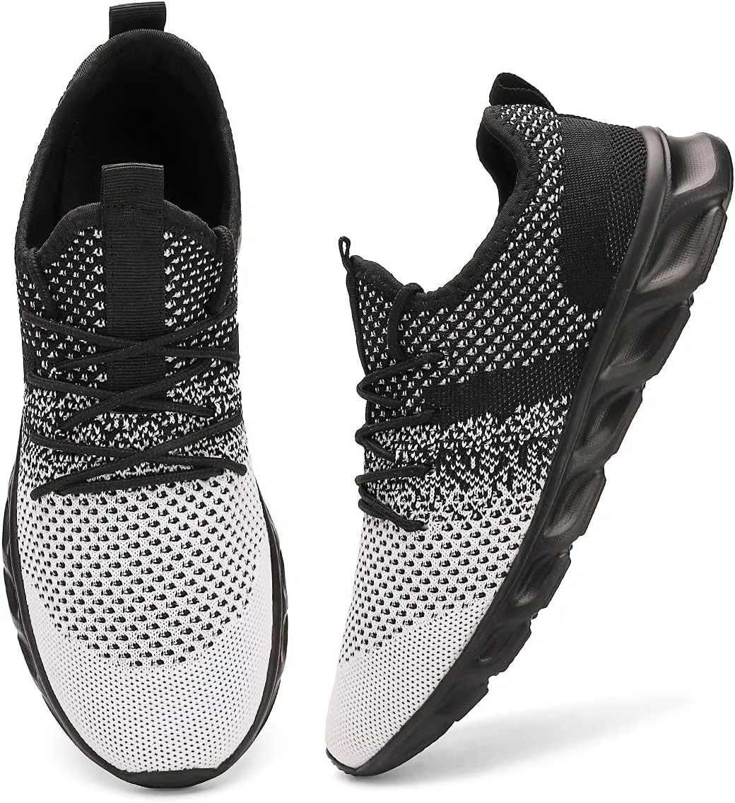 WYGRQBN Mens Tennis Gym Shoes Running Lightweight Breathable Shoes Casual Sneakers
