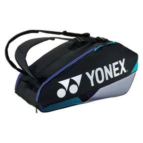 Yonex Pro Series Racquet Badminton Bag 92426 (Black/Silver, 6pcs)